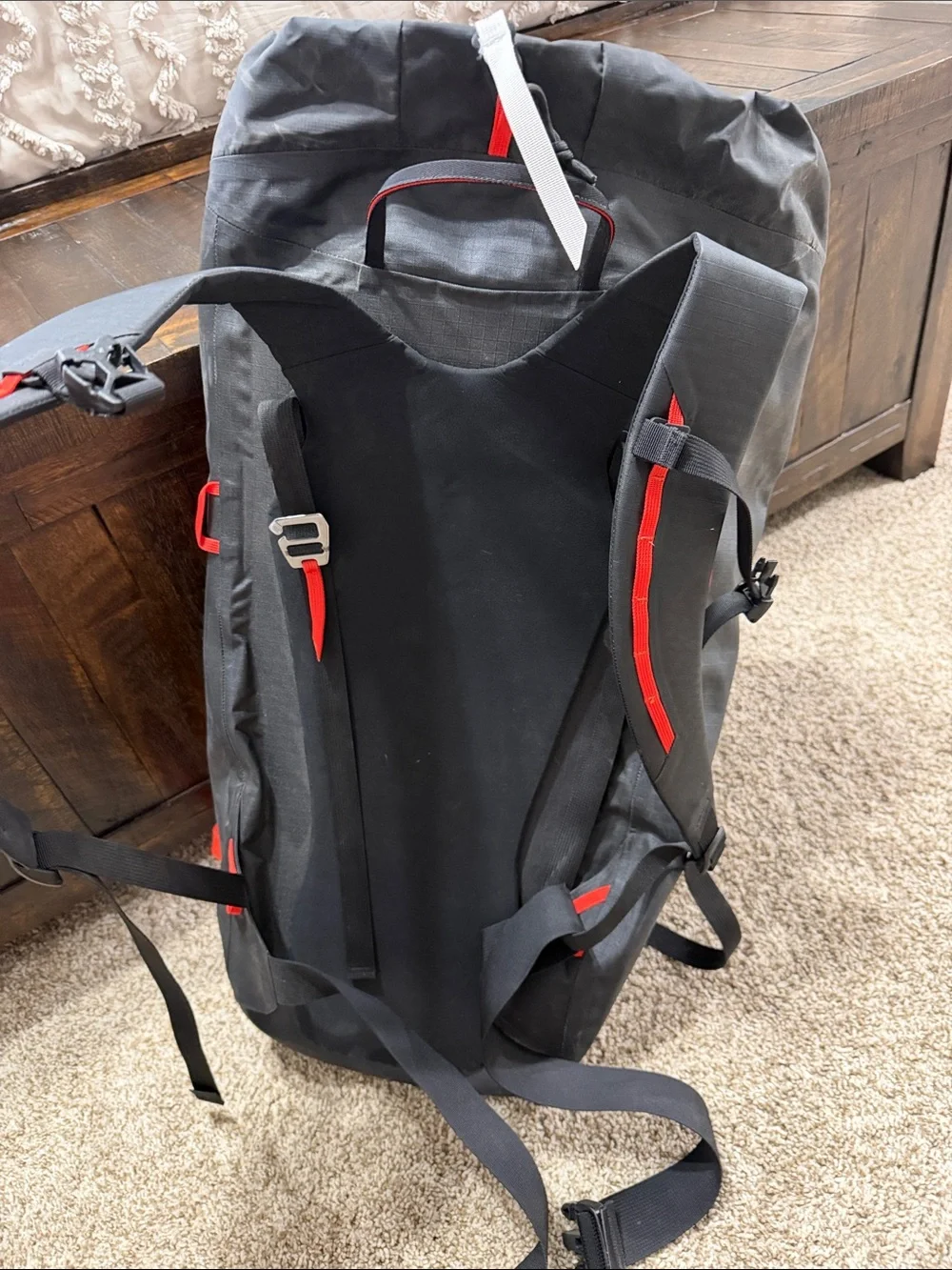 Arc'teryx Alpha SK 32 Red and Black backcountry ski